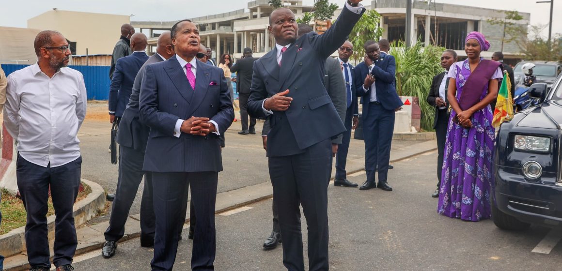 Oligui Nguema et son homologue Denis Sassou Nguesso visitent les grands chantiers de Libreville