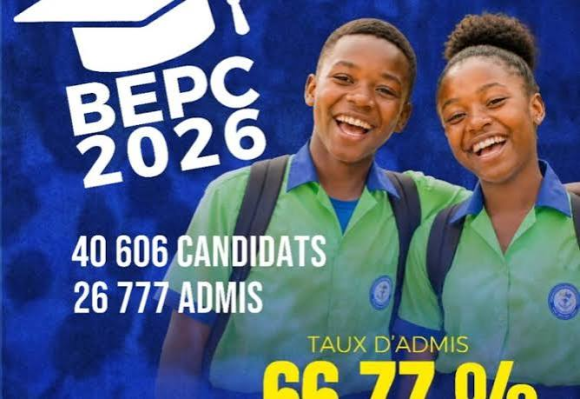 BEPC 2026 : le Gabon affiche un taux de réussite de 66,27%